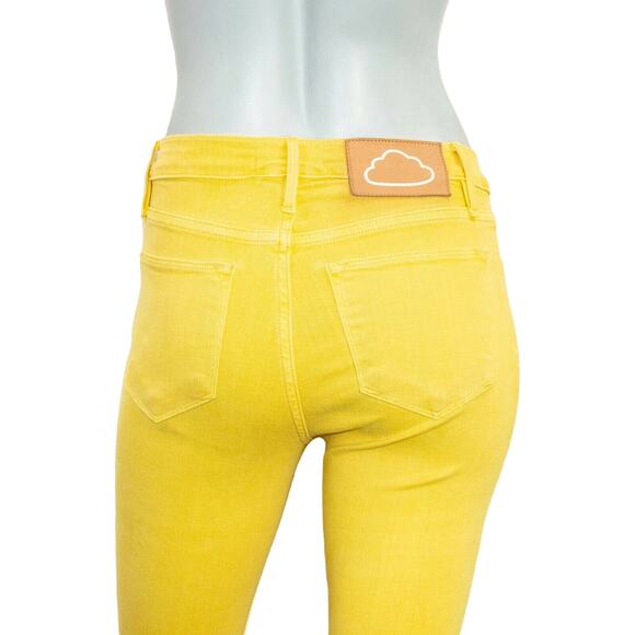 FRAME Denim Le High Skinny Jeans in Citrine Yellow Women's Size 25 - Picture 10 of 10